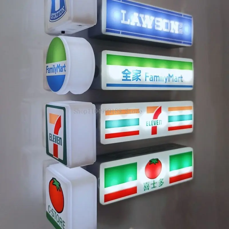 Convenience Store Fridge Magnet Miniature Model Magnetic Attraction Decorative Night Light Atmosphere Light Glowing Signboard
Convenience Store Fridge Magnet Miniature Model Magnetic Attraction Decorative Night Light Atmosphere Light Glowing Signboard