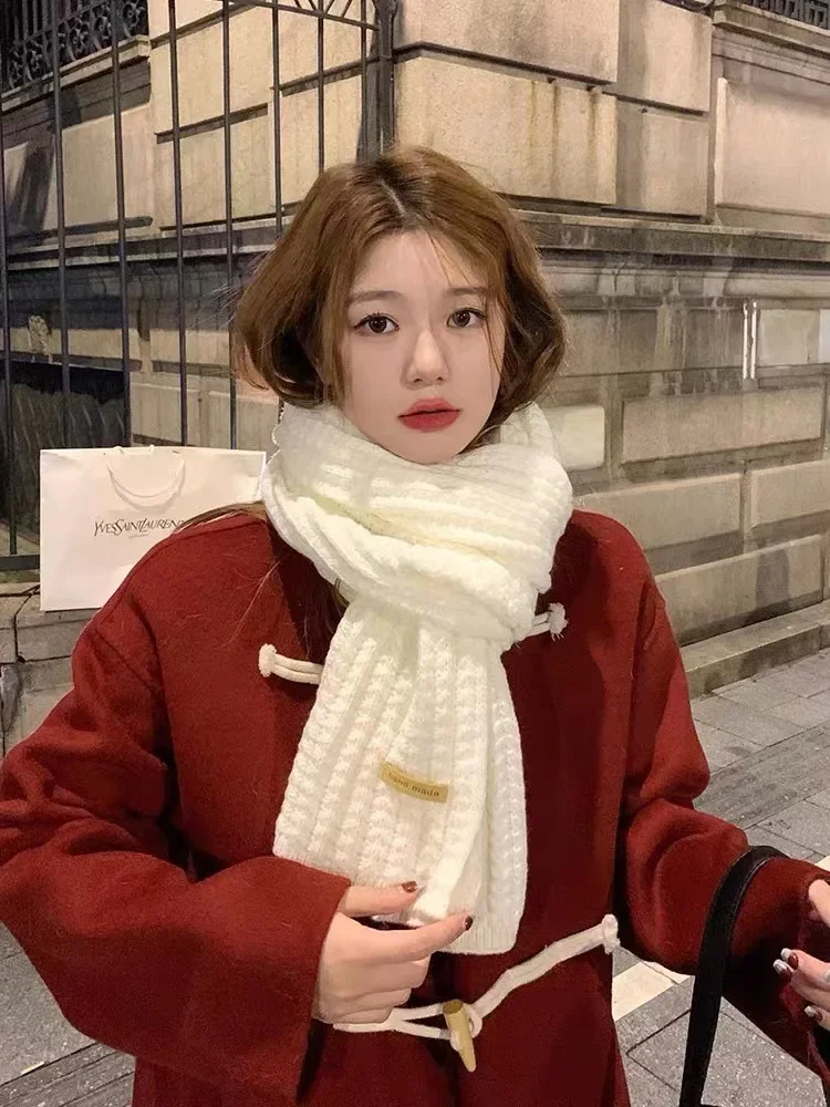 Autumn and Winter New Korean Knitted Woolen Scarf for Women, Thickened and Warm, Versatile for Students, Cute Net Red Neck
Autumn and Winter New Korean Knitted Woolen Scarf for Women, Thickened and Warm, Versatile for Students, Cute Net Red Neck