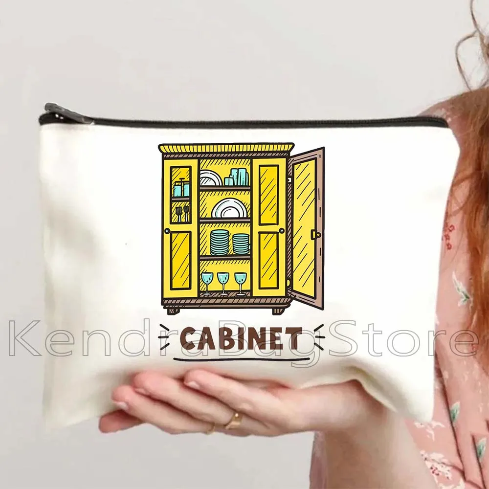 Cute Cabinet Print Canvas Cosmetic Bags Makeup Bag School Pencil Case Zipper Pouch Toilet Bag Key Coin Purse Storage Cotton Bag
Cute Cabinet Print Canvas Cosmetic Bags Makeup Bag School Pencil Case Zipper Pouch Toilet Bag Key Coin Purse Storage Cotton Bag