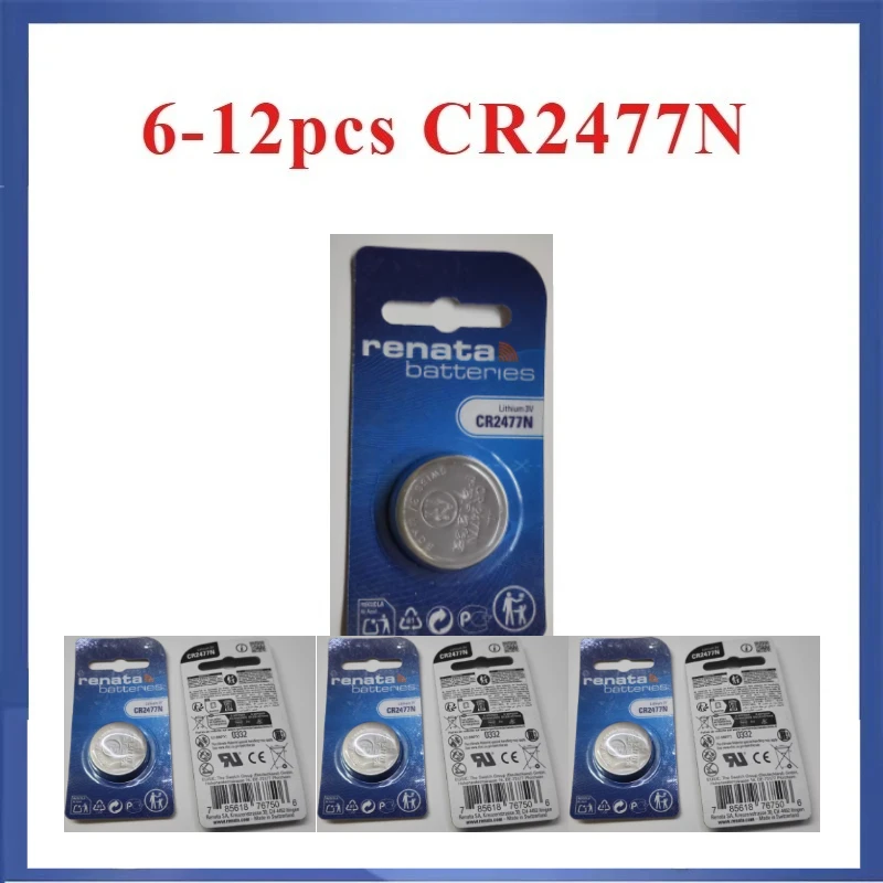 6-12 Pcs/set CR2477N CR2477 Battery Capacitor for T-type Instruments Integrated Circuit
6-12 Pcs/set CR2477N CR2477 Battery Capacitor for T-type Instruments Integrated Circuit