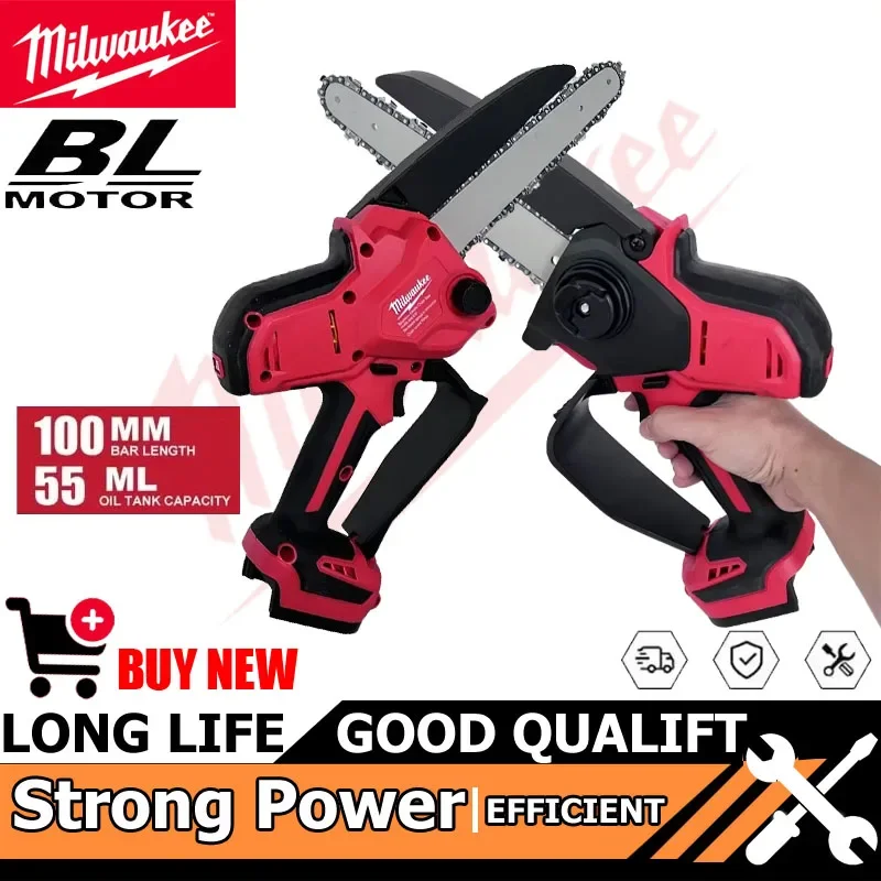 Milwaukee High-power Tool Chainsaw 8 Inch Auto Oiler Brushless Electric Chain Saw Pruning Wood Cutting Power Tools For Battery
Milwaukee High-power Tool Chainsaw 8 Inch Auto Oiler Brushless Electric Chain Saw Pruning Wood Cutting Power Tools For Battery