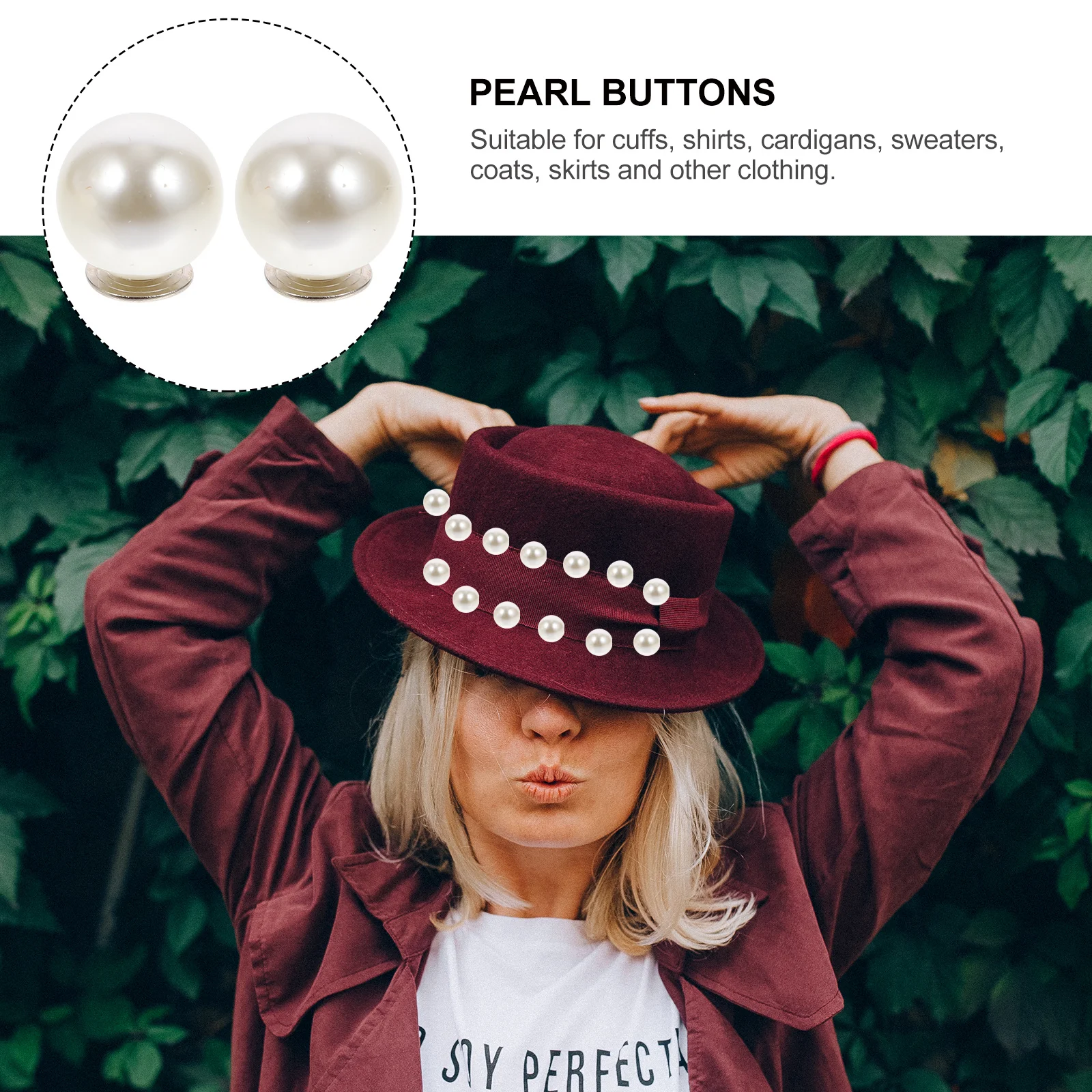 100Pcs Instant Pearl Buttons No Sew Clothing Fasteners for Cuffs Shirts Sweaters Coats DIY Button Accessories Decorative Upgrade
100Pcs Instant Pearl Buttons No Sew Clothing Fasteners for Cuffs Shirts Sweaters Coats DIY Button Accessories Decorative Upgrade