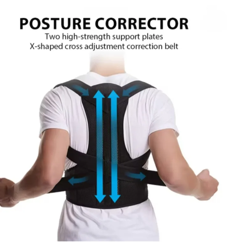 Adjustable Back Brace Posture Corrector Belt for Women & Men Lumbar Support Shoulder Support for Improving Scoliosis
Adjustable Back Brace Posture Corrector Belt for Women & Men Lumbar Support Shoulder Support for Improving Scoliosis