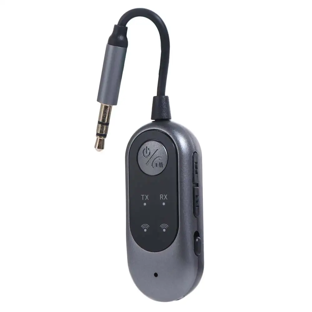 2 in 1 Bluetooth Receiver Transmitter 3.5mm AUX Bluetooth-compatible Bluetooth Wireless Adapter LED Indicators Wireless