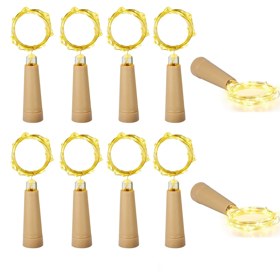 10Pack 20LED Wine Bottle Light DIY Cork Shape Mini Fairy Lights AAA Battery Powered Cork String Light For Wedding Holiday Decor
10Pack 20LED Wine Bottle Light DIY Cork Shape Mini Fairy Lights AAA Battery Powered Cork String Light For Wedding Holiday Decor