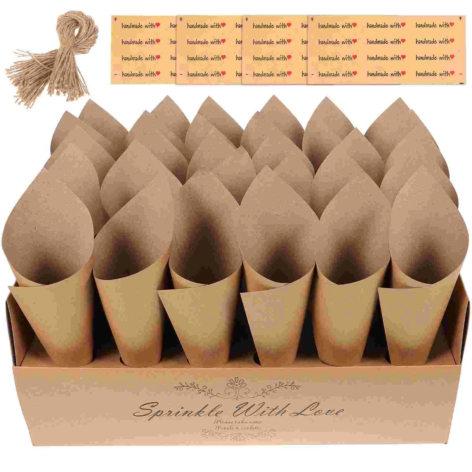 Wedding Confetti Cone Holder Box Paper Cones for Bracket Small Bouquet Petals Party
Wedding Confetti Cone Holder Box Paper Cones for Bracket Small Bouquet Petals Party