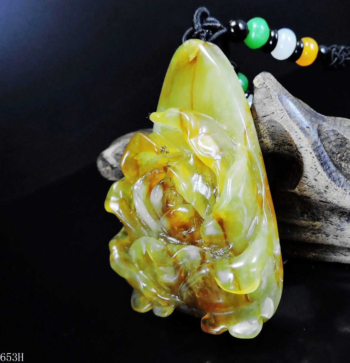 Jade Jewelry Natural Jade Pendant Necklace Hand-Carved peony flower Jadeite Necklace Pendant Gift No Treatment 653H
Jade Jewelry Natural Jade Pendant Necklace Hand-Carved peony flower Jadeite Necklace Pendant Gift No Treatment 653H