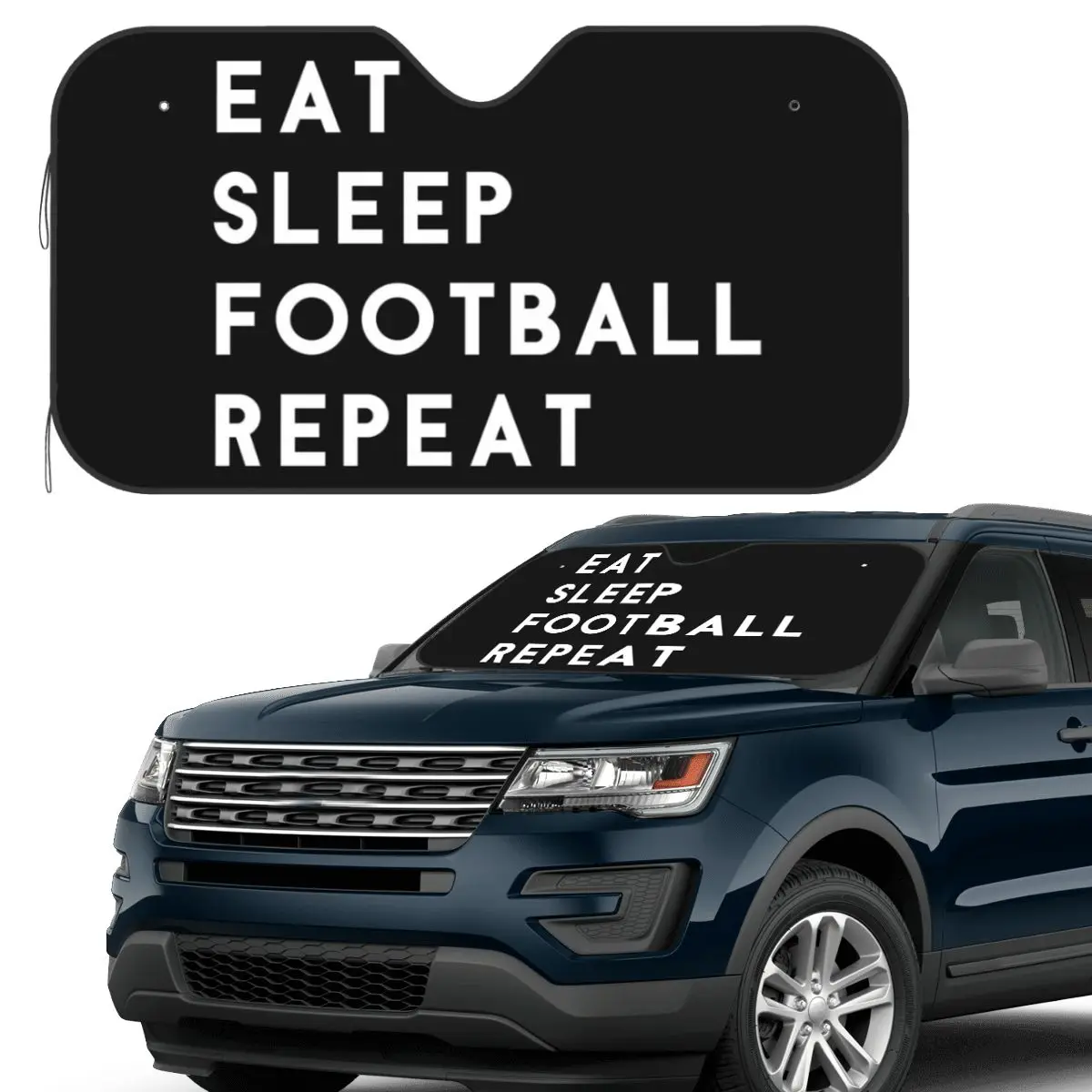 Eat Sleep Football Repeat Sunshade Windscreen Car Front Windshield Window Sun Visor Accessories Covers
Eat Sleep Football Repeat Sunshade Windscreen Car Front Windshield Window Sun Visor Accessories Covers