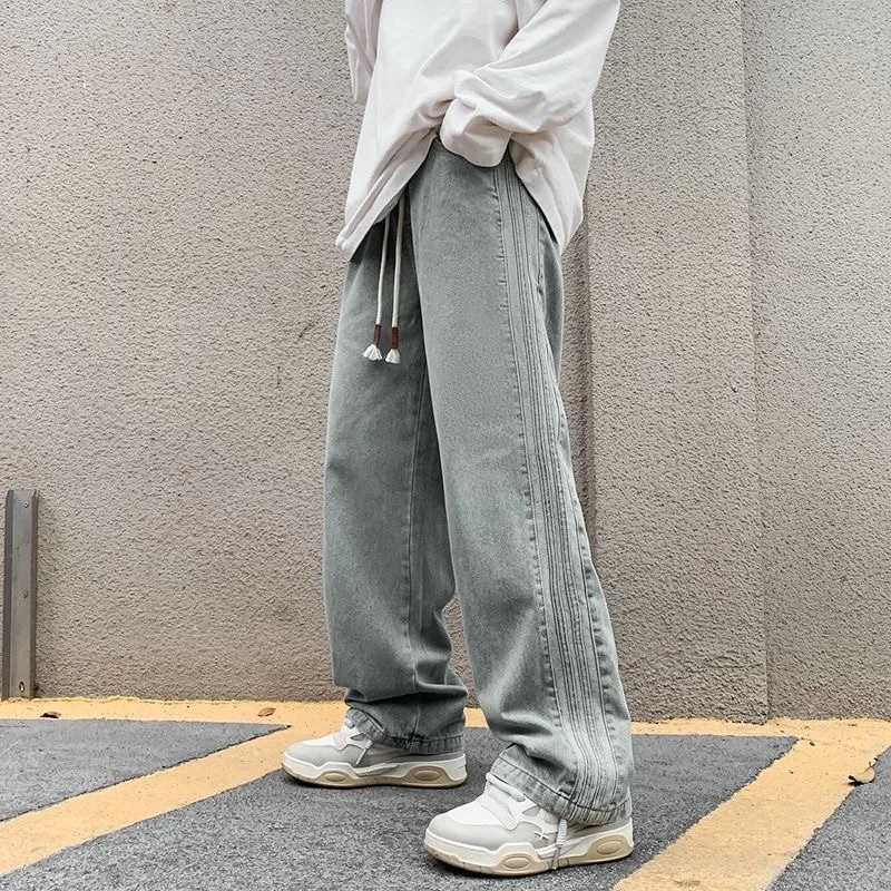 Американские джинсы в стиле пэчворк для мужчин, осенние, в стиле ретро, модные, прямые, широкие, длинные брюки, повседневные брюки в уличном стиле
Американские джинсы в стиле пэчворк для мужчин, осенние, в стиле ретро, модные, прямые, широкие, длинные брюки, повседневные брюки в уличном стиле