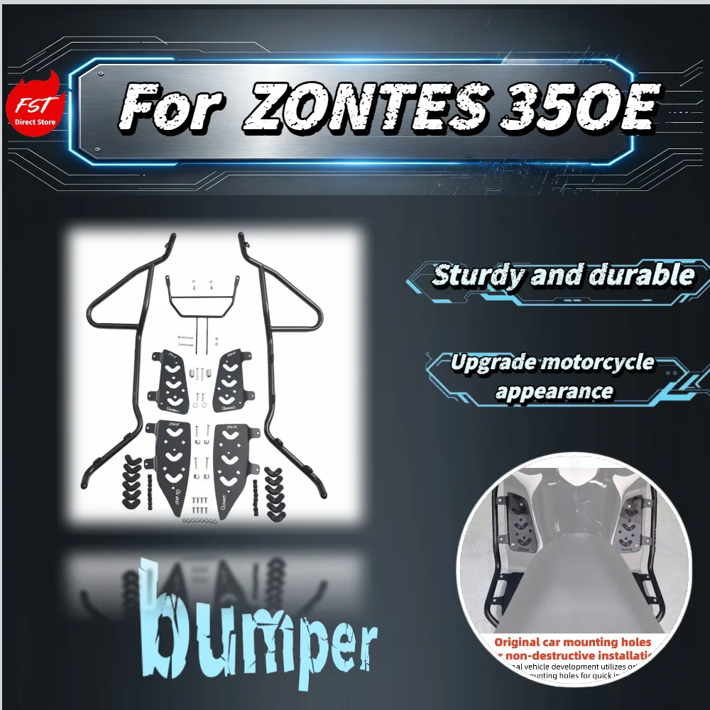 For Zontes 350E Motorcycle Bumper Crash Guard Exhaust Slider Anti-drop Protection Frame Accessories
For Zontes 350E Motorcycle Bumper Crash Guard Exhaust Slider Anti-drop Protection Frame Accessories