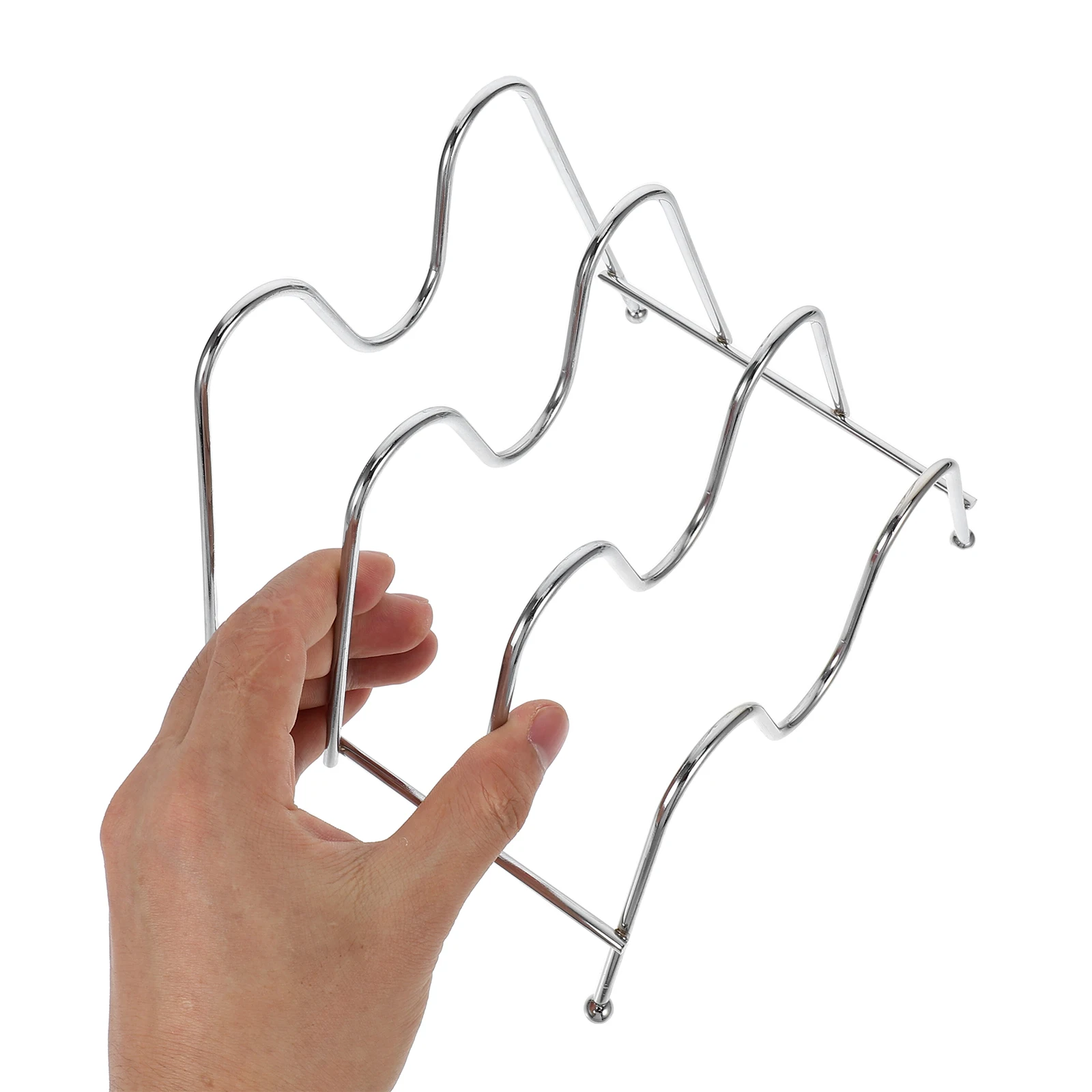 Multilayer Freestanding Pot Lid Holder Organizer Iron Kitchen Essentials Storage Silver Pans Organizer for Cabinet
Multilayer Freestanding Pot Lid Holder Organizer Iron Kitchen Essentials Storage Silver Pans Organizer for Cabinet