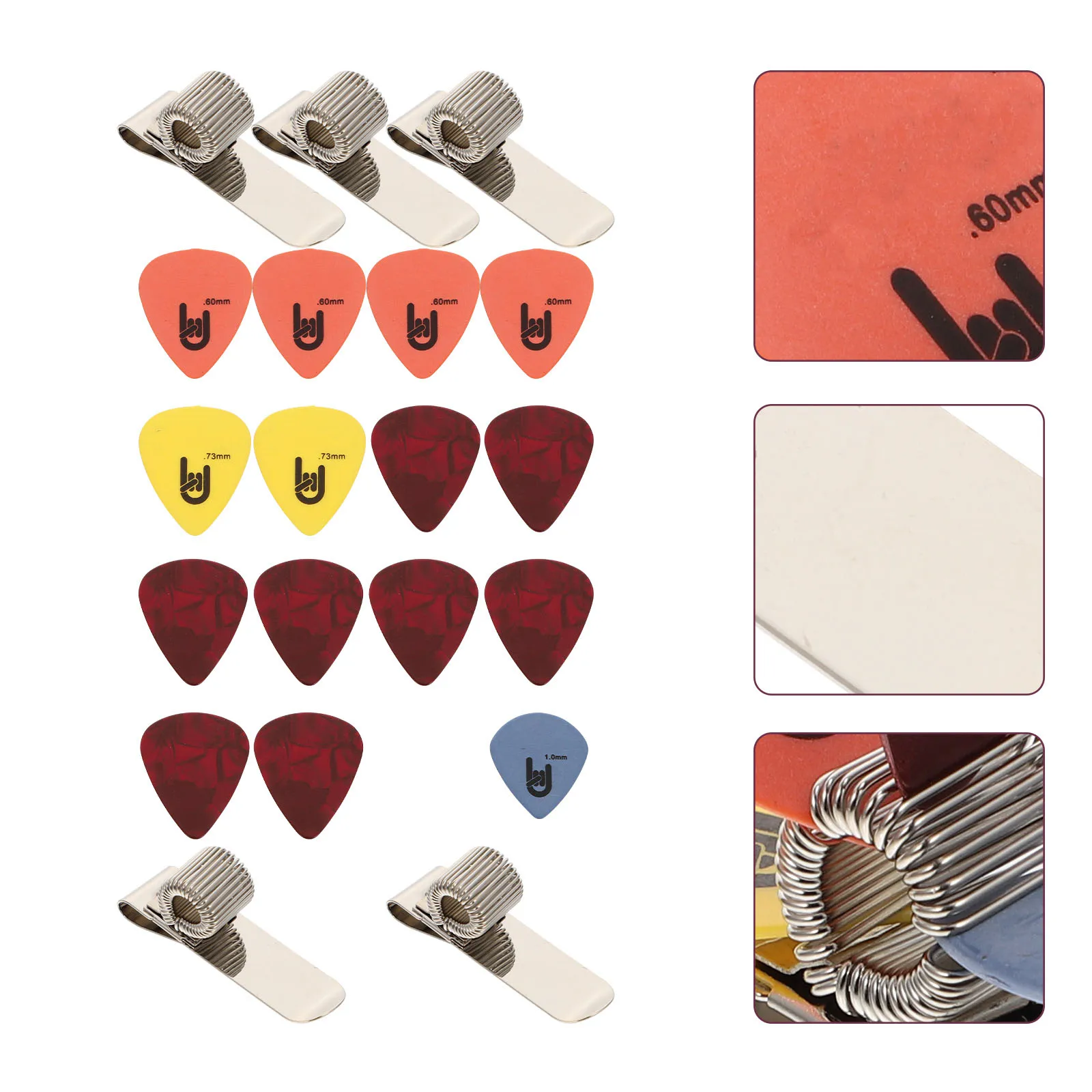 Metal Guitar Picks Set With Random Patterns And Lightweight Guitar Pick Holders For Music
Metal Guitar Picks Set With Random Patterns And Lightweight Guitar Pick Holders For Music