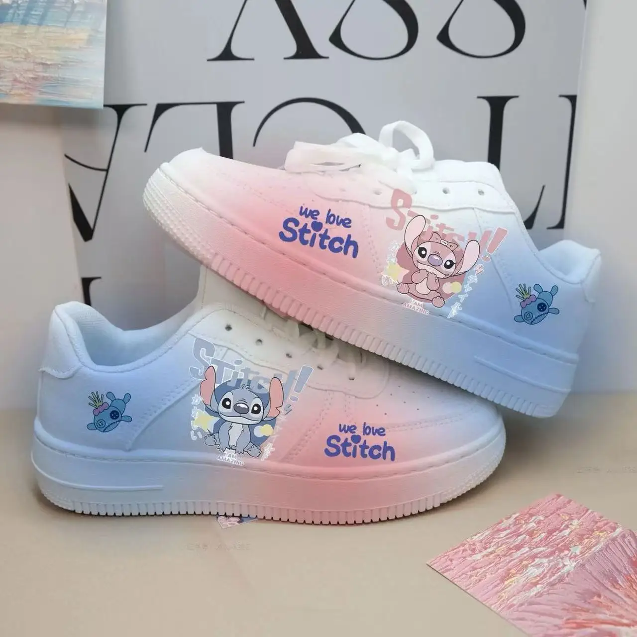 real photos plus big size Canvas Leather 2025 New Spring Autumn Lilo Stitch white blue Student Sports man women flats shoes
real photos plus big size Canvas Leather 2025 New Spring Autumn Lilo Stitch white blue Student Sports man women flats shoes