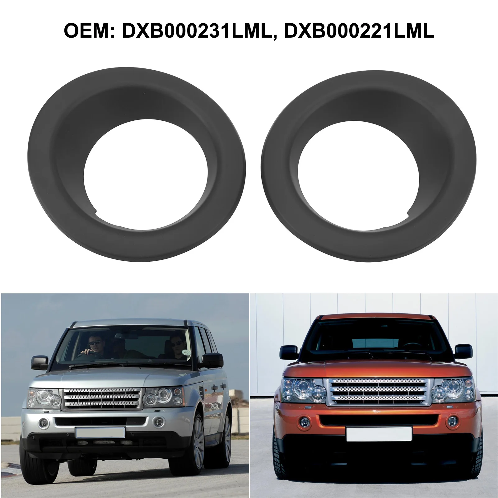1 Pair Fog Light Bezel DXB000231LML Front Bumper Fog Light Cover Grille For Range Rover Sport L320 2006‑2009
1 Pair Fog Light Bezel DXB000231LML Front Bumper Fog Light Cover Grille For Range Rover Sport L320 2006‑2009
