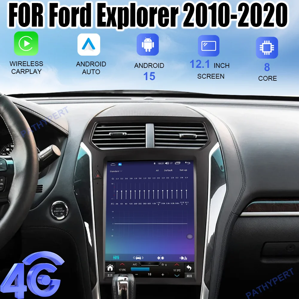 Android 15 12.1" For Ford Explorer 2010-2020 Car Multimedia Player Radio Uto Screen Wireless Carplay GPS Head Unit 4G FM WIFI
Android 15 12.1" For Ford Explorer 2010-2020 Car Multimedia Player Radio Uto Screen Wireless Carplay GPS Head Unit 4G FM WIFI