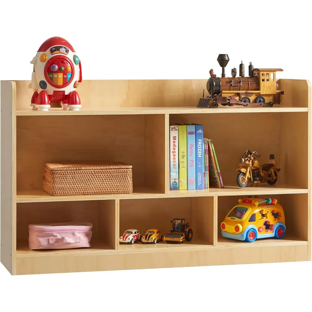 Exclusive Wooden Storage Cabinet, 2-Tier Montessori Bookshelf, 5-Section Kids Toy Storage Organizer Toddler Book Shelf, Book She
Exclusive Wooden Storage Cabinet, 2-Tier Montessori Bookshelf, 5-Section Kids Toy Storage Organizer Toddler Book Shelf, Book She
