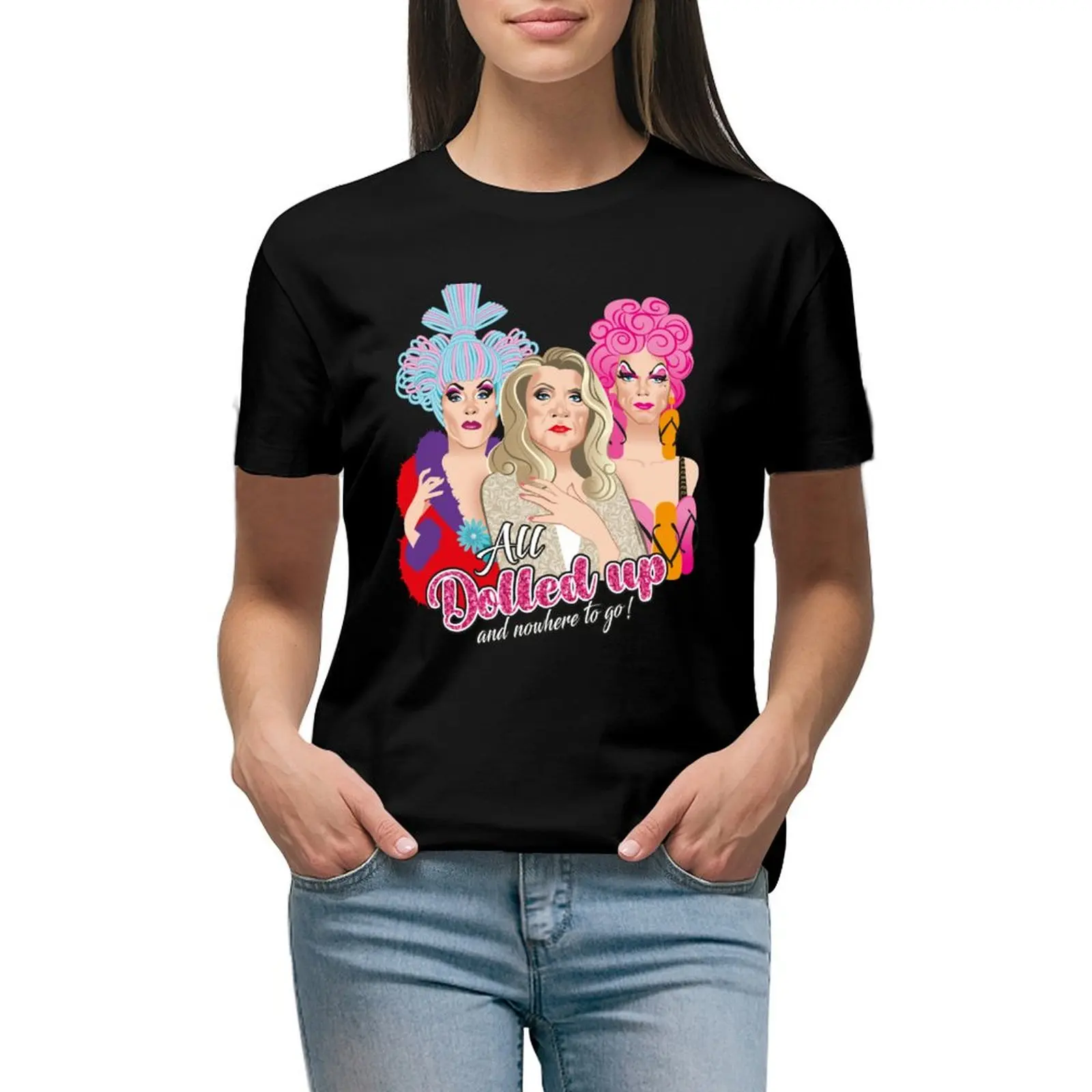 Dolled up Queens T-Shirt korean fashion kawaii clothes t-shirt dress for Women long
Dolled up Queens T-Shirt korean fashion kawaii clothes t-shirt dress for Women long