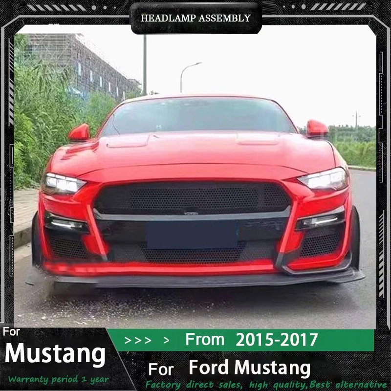 Auto Parts For Ford Mustang Headlights 2015-2017 Upgrade Styling LED Daytime Lights Dual Projector DRL Car Accesorios Modified
Auto Parts For Ford Mustang Headlights 2015-2017 Upgrade Styling LED Daytime Lights Dual Projector DRL Car Accesorios Modified