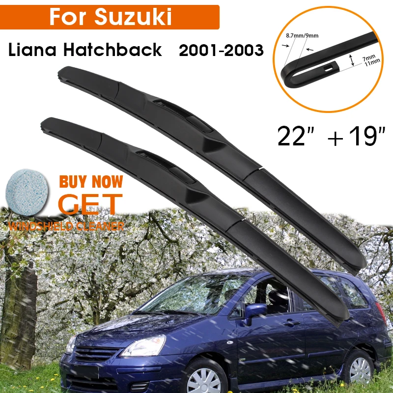 Car Wiper Blade For Suzuki Liana Hatchback 2001-2003 Windshield Rubber Silicon Refill Front Window Wiper 22"+19" Accessories
Car Wiper Blade For Suzuki Liana Hatchback 2001-2003 Windshield Rubber Silicon Refill Front Window Wiper 22"+19" Accessories