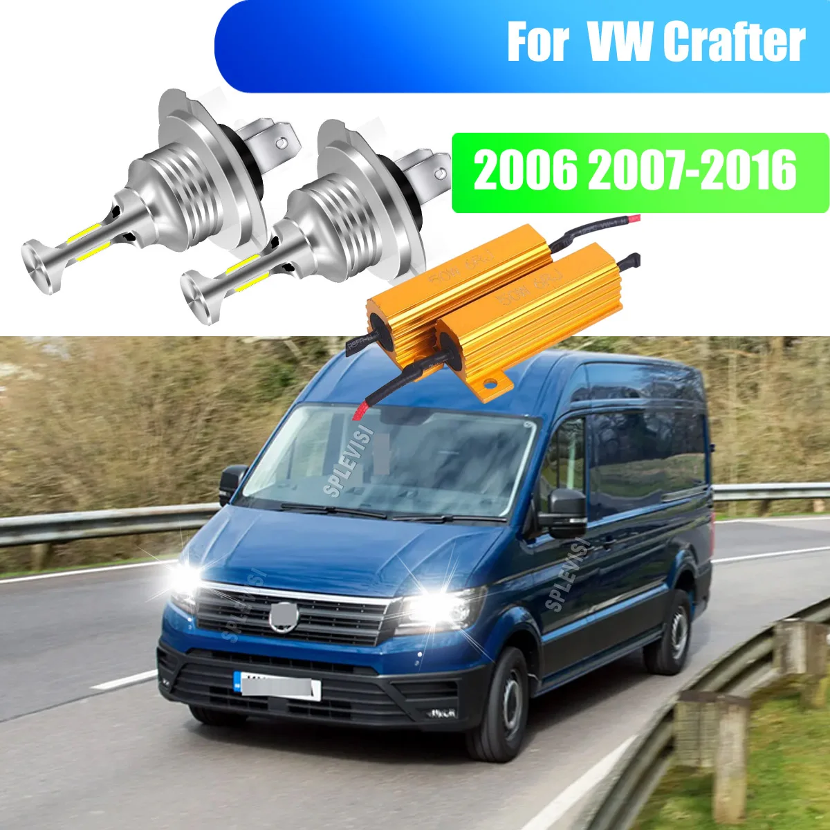 LED White 6000K Headlight Bulbs Standard H7 type LED Load Resistors Set Fot VW Crafter 2006 2007 2008 2009 2010 2011 2012-2016
LED White 6000K Headlight Bulbs Standard H7 type LED Load Resistors Set Fot VW Crafter 2006 2007 2008 2009 2010 2011 2012-2016