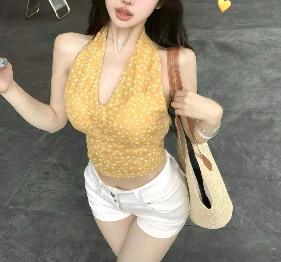 2025 New Sweet and Stylish Spicy Girl Embroidered Neck Hanging Strap Top, Western Style Top
2025 New Sweet and Stylish Spicy Girl Embroidered Neck Hanging Strap Top, Western Style Top