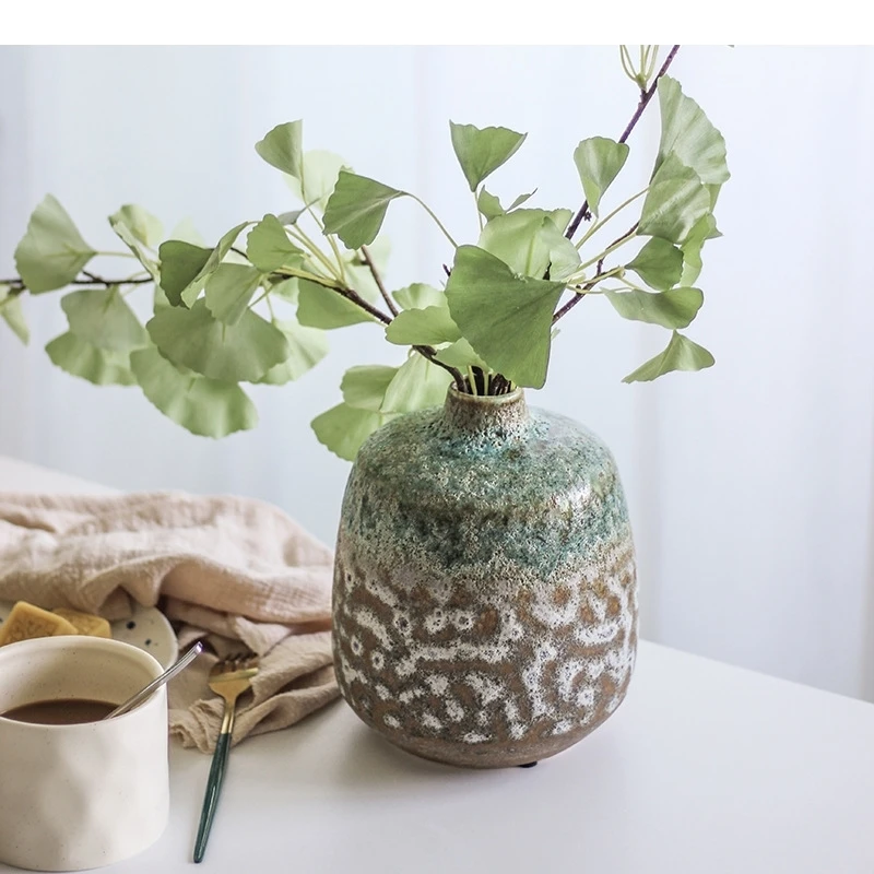 Retro Painted Ceramic Vase Kiln Change Porcelain Flower Pots Decorative Artificial Flowers Floral Arrangement Vintage Home Decor
Retro Painted Ceramic Vase Kiln Change Porcelain Flower Pots Decorative Artificial Flowers Floral Arrangement Vintage Home Decor