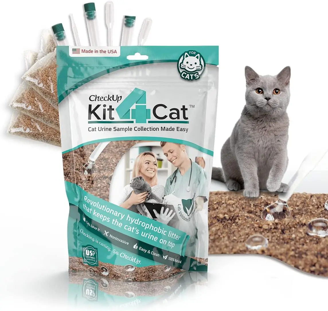 Cat Urine Collection Litter 2lb Hydrophobic Natural Sand Keeps Liquid on Top Check Cat Wellness at Home 3 Pack 11oz Bags
Cat Urine Collection Litter 2lb Hydrophobic Natural Sand Keeps Liquid on Top Check Cat Wellness at Home 3 Pack 11oz Bags