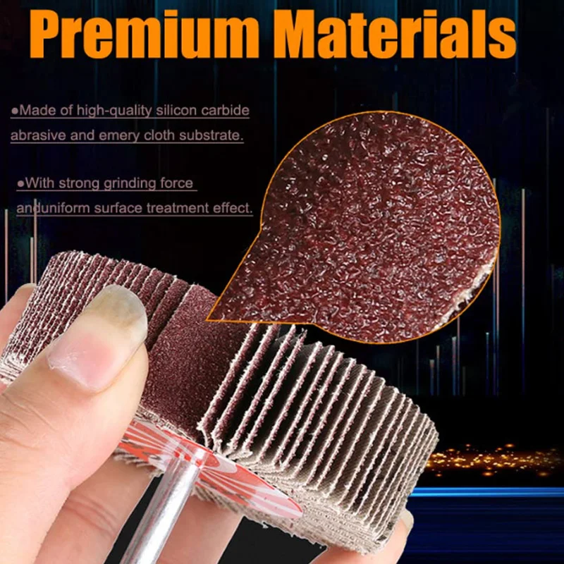 Beicai 2pcs Abrasive Flap Wheel Sander Dia 15/16/20/25/30/40/50/60/80mm 6mm Shank 80 Grits Flap Die Flap Wheels For Drill
Beicai 2pcs Abrasive Flap Wheel Sander Dia 15/16/20/25/30/40/50/60/80mm 6mm Shank 80 Grits Flap Die Flap Wheels For Drill