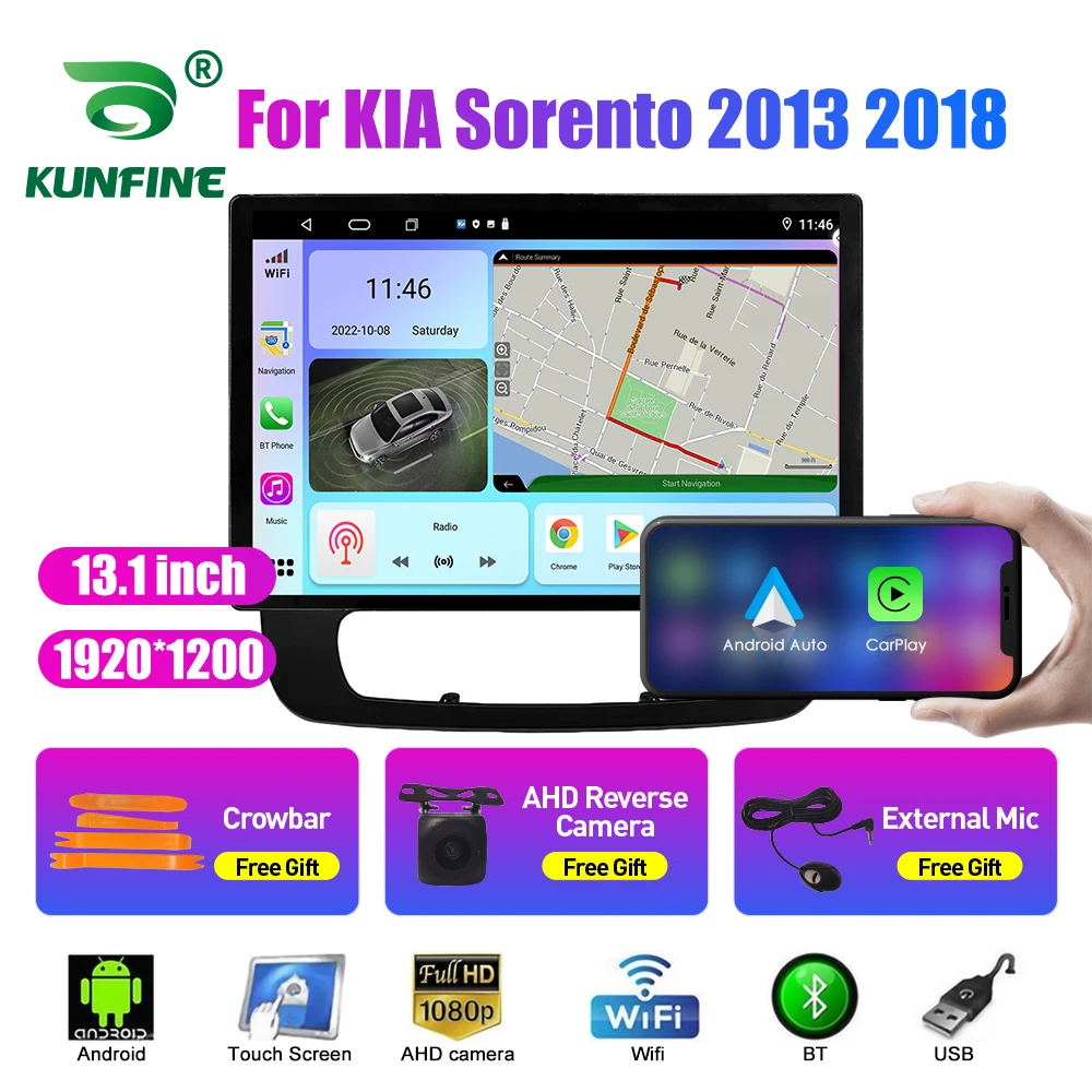 13.1 inch Car Radio For KIA Sorento 2013 2018 Car DVD GPS Navigation Stereo Carplay 2 Din Central Multimedia Android Auto
13.1 inch Car Radio For KIA Sorento 2013 2018 Car DVD GPS Navigation Stereo Carplay 2 Din Central Multimedia Android Auto