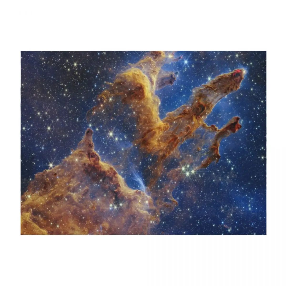Pillars of Creation - M16 (NIRCam) Throw Blanket Hairys Furrys Plush Sofa Blankets
Pillars of Creation - M16 (NIRCam) Throw Blanket Hairys Furrys Plush Sofa Blankets