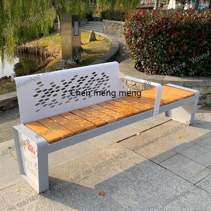 Modern Design Garden Bench Outdoor Anticorrosive Wood Stainless Steel Long Bench Courtyard Leisure Seat Park Furniture
Modern Design Garden Bench Outdoor Anticorrosive Wood Stainless Steel Long Bench Courtyard Leisure Seat Park Furniture