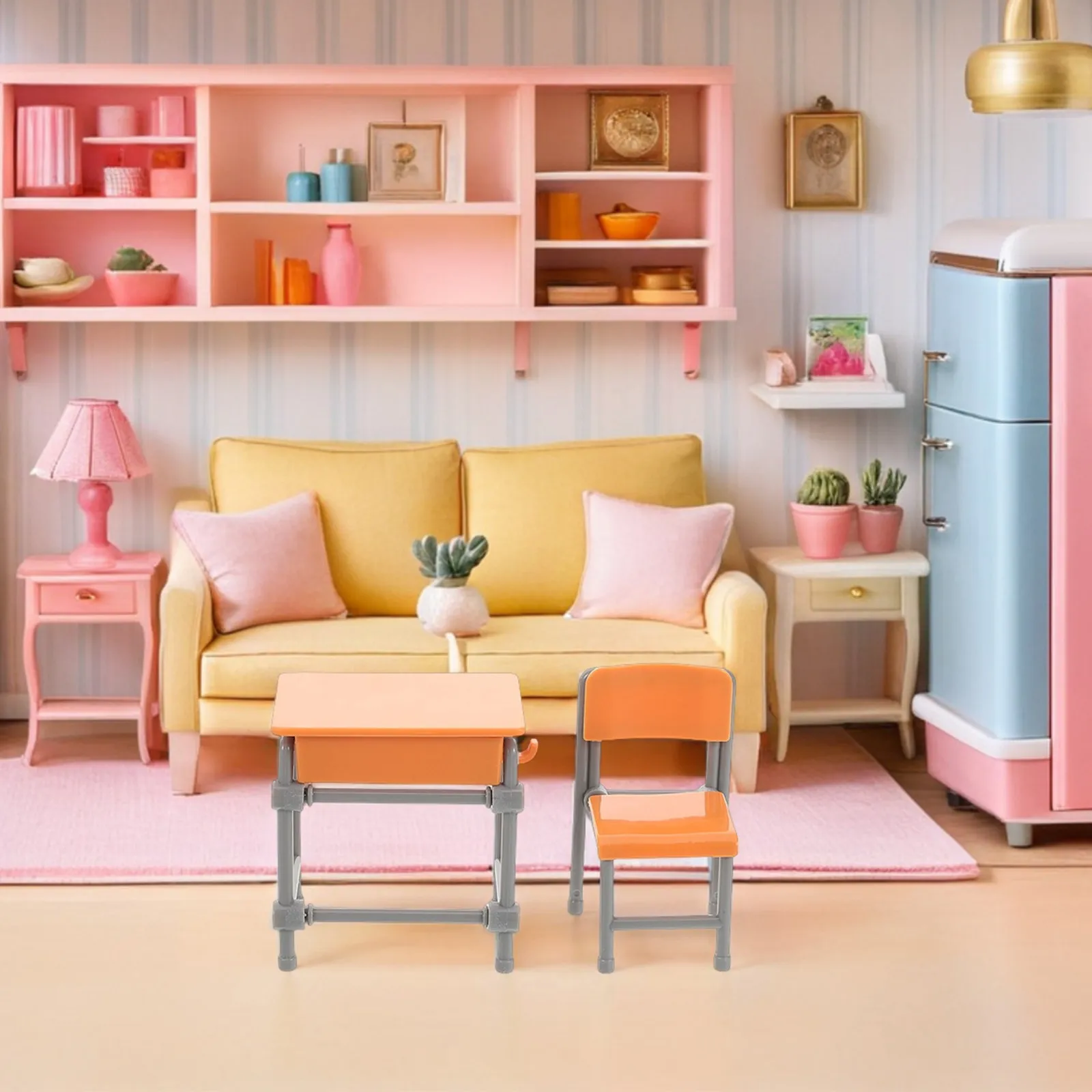 4Sets Miniature School Desk Chair Realistic Classroom Furniture Decoration for Dollhouse School Room Accessories Mini Furniture
4Sets Miniature School Desk Chair Realistic Classroom Furniture Decoration for Dollhouse School Room Accessories Mini Furniture