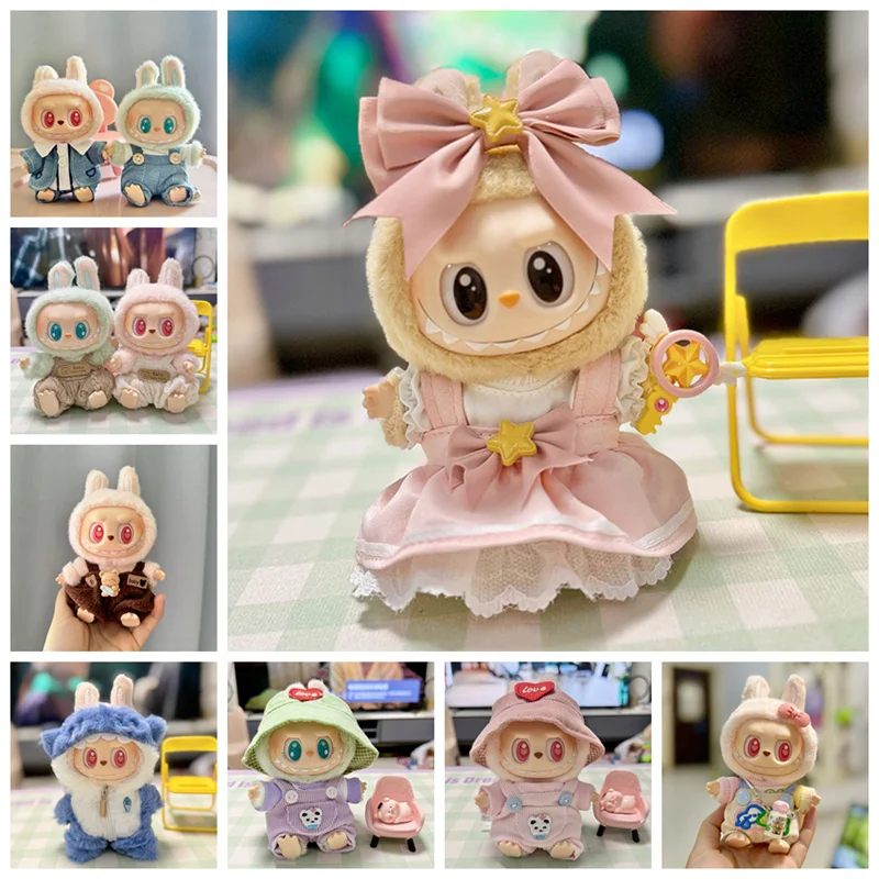 Labubu Doll Fashion Set Kawaii White Shirt Hat Overalls Animal Shark Skirt Onesie Doll Clothes Accessory Gift For 17cm Doll
Labubu Doll Fashion Set Kawaii White Shirt Hat Overalls Animal Shark Skirt Onesie Doll Clothes Accessory Gift For 17cm Doll