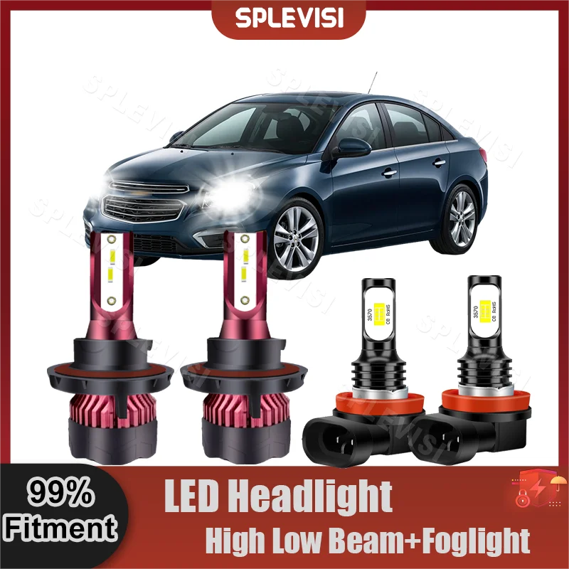 CSP Chips LED Headlight High And Low Integrated Lights+Fog Lights For Chevrolet Cruze 2011 2012 2013 2014 2015 Car Lamp Bulbs
CSP Chips LED Headlight High And Low Integrated Lights+Fog Lights For Chevrolet Cruze 2011 2012 2013 2014 2015 Car Lamp Bulbs