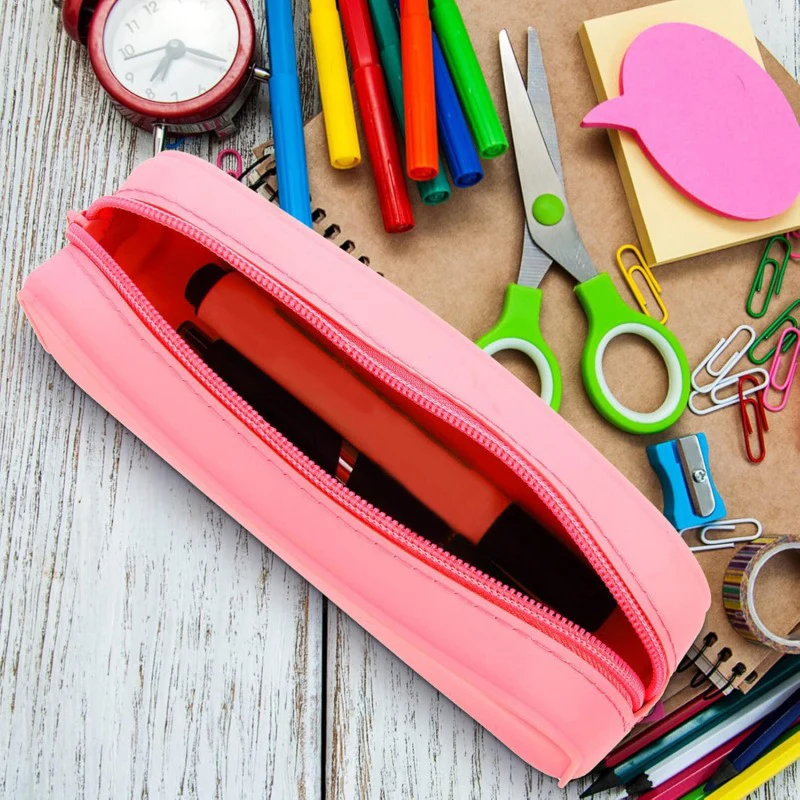 Fashion Silicone Pencil Case Waterproof Large Capacity Pouch Pen Bag Korean Aesthetic Stationery For Girls Kids School Supplies
Fashion Silicone Pencil Case Waterproof Large Capacity Pouch Pen Bag Korean Aesthetic Stationery For Girls Kids School Supplies