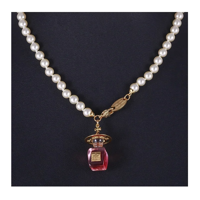 Jewelry Creative Personality Perfume Wine Bottle Design Planet Series Pearl Chain Necklace Collarbone Chain Women
Jewelry Creative Personality Perfume Wine Bottle Design Planet Series Pearl Chain Necklace Collarbone Chain Women
