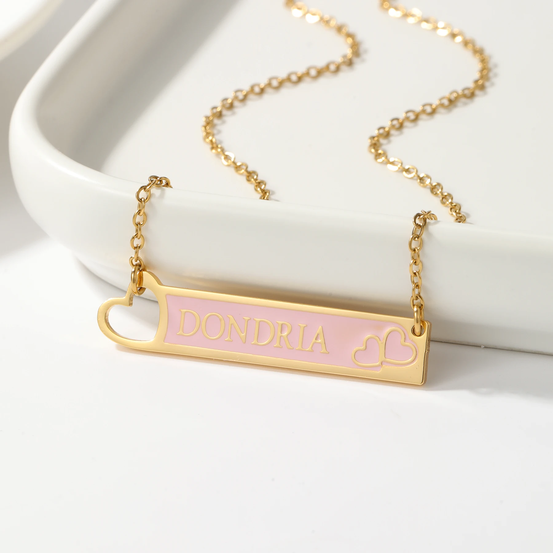 Qitian Enamel Custom Name Necklace Colorful Gold Stainless Steel Pendant Charms Necklace Christmas Jewelry Gifts For Women
Qitian Enamel Custom Name Necklace Colorful Gold Stainless Steel Pendant Charms Necklace Christmas Jewelry Gifts For Women