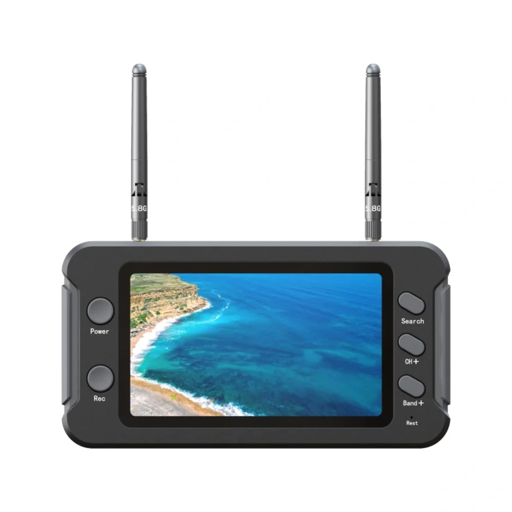 4.3 Inch 5.8G FPV Monitor With DVR 40CH 800x480 IPS HD Screen 16:9 NTSC/PAL Auto Search Video Recording 1200mAh For RC FPV Drone
4.3 Inch 5.8G FPV Monitor With DVR 40CH 800x480 IPS HD Screen 16:9 NTSC/PAL Auto Search Video Recording 1200mAh For RC FPV Drone