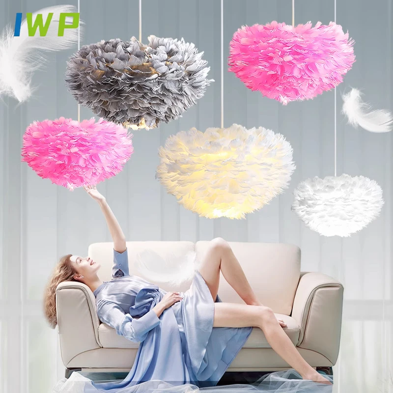 Feather Pendant Light Nordic LED Ceiling Chandeliers for Living Room Romance Children's Bedroom Girl's Room Decor Hanging Lamp
Feather Pendant Light Nordic LED Ceiling Chandeliers for Living Room Romance Children's Bedroom Girl's Room Decor Hanging Lamp