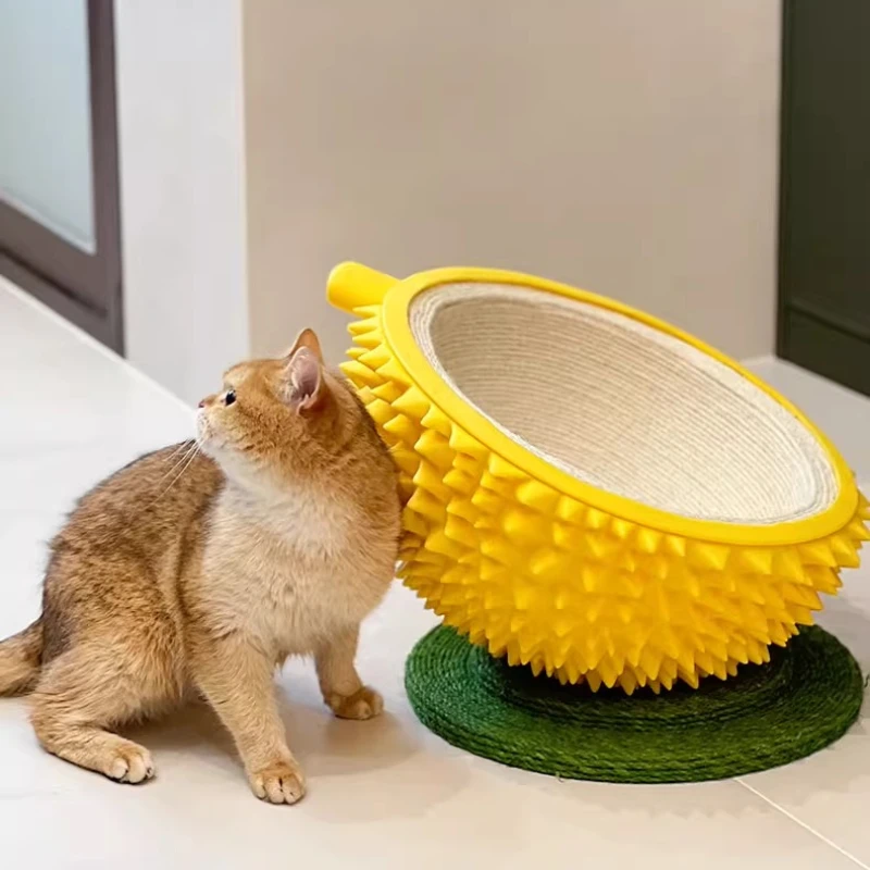 Durable Sisal Cat House &Scratching Post,Durian-Shaped Pet Bed with Toy,All-Season Indoor Cat Furniture for Kittens & Adult Cats
Durable Sisal Cat House &Scratching Post,Durian-Shaped Pet Bed with Toy,All-Season Indoor Cat Furniture for Kittens & Adult Cats