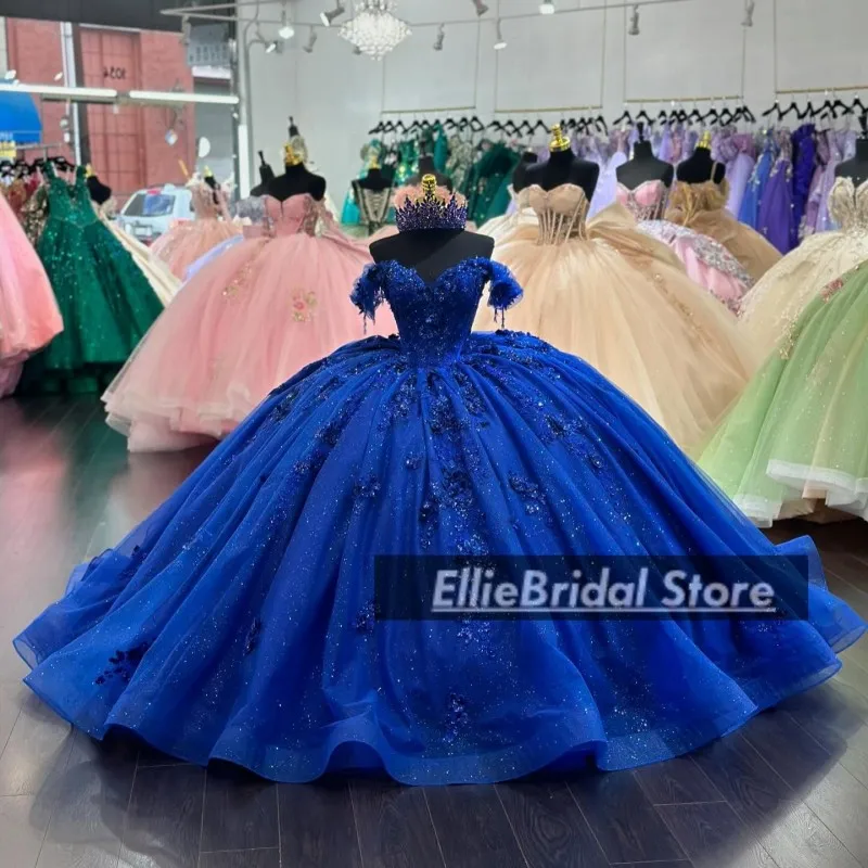 Блестящие синие платья Quinceanera с аппликацией и бисером Vestido De 15, милые платья Quinceañera с короткими рукавами 16 на заказ
Блестящие синие платья Quinceanera с аппликацией и бисером Vestido De 15, милые платья Quinceañera с короткими рукавами 16 на заказ