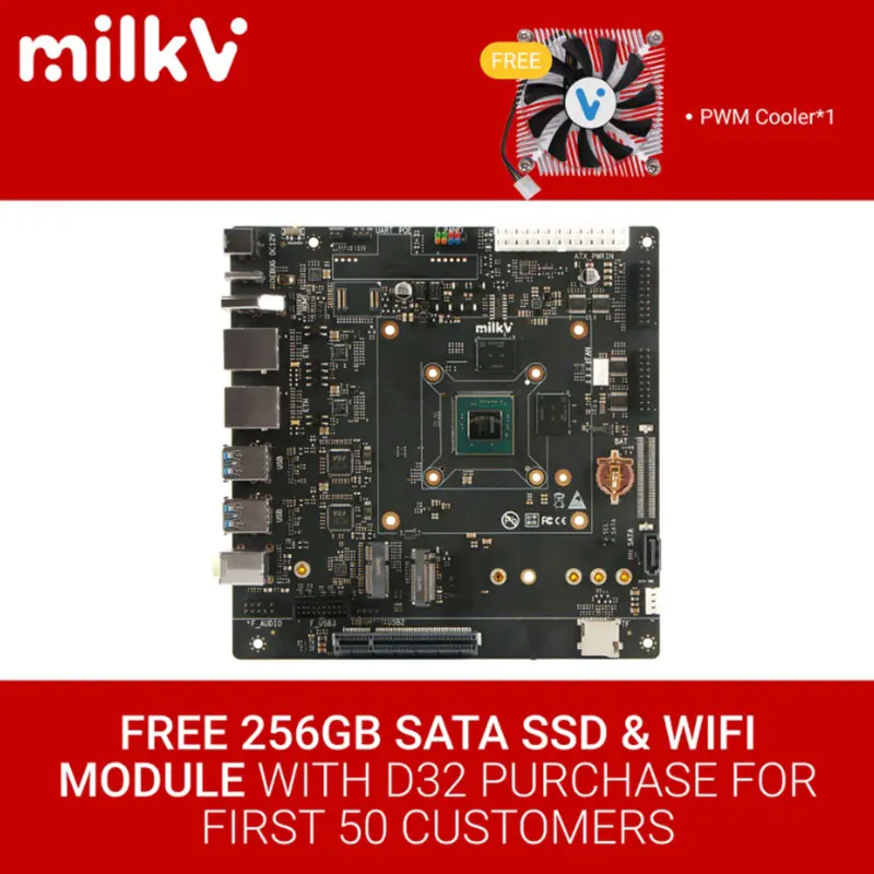 Milk-V Megrez, ПК RISC-V AI, ESWIN EIC7700X, четырехъядерный процессор SiFive P550 @ 1,8 ГГц, поддержка Hypervisor
Milk-V Megrez, ПК RISC-V AI, ESWIN EIC7700X, четырехъядерный процессор SiFive P550 @ 1,8 ГГц, поддержка Hypervisor