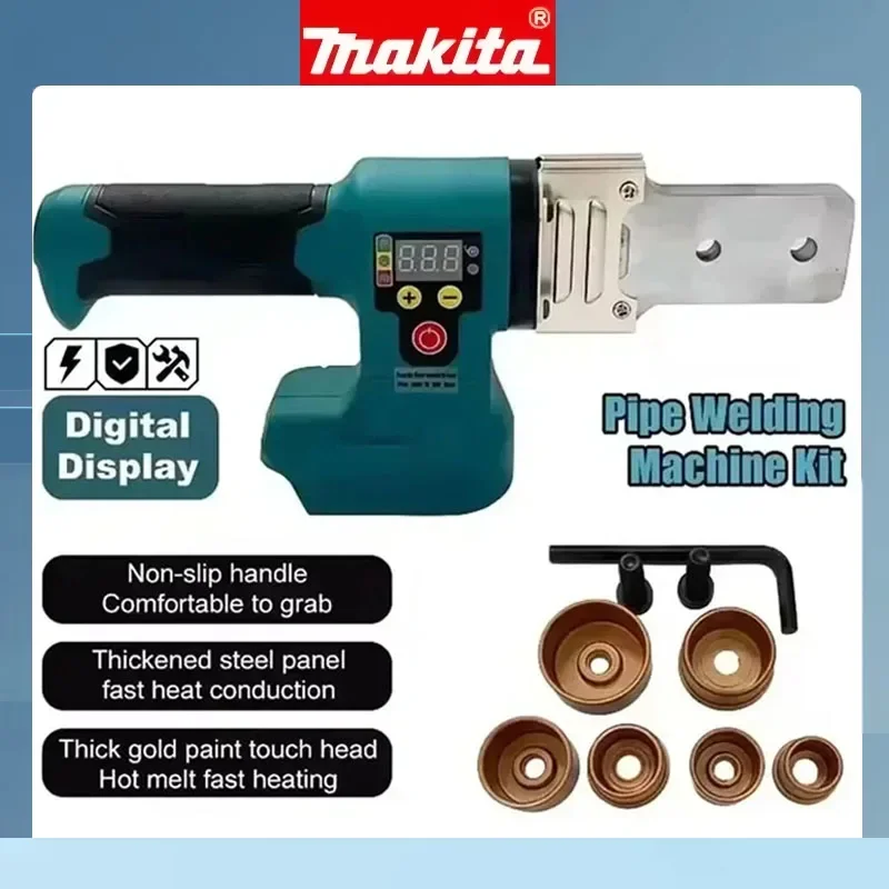 Makita Electric Pipe Welding Machine Cordless Fuser PPR PE Soldering Iron Plastic Tube PP Heating Hot Melt No Battery
Makita Electric Pipe Welding Machine Cordless Fuser PPR PE Soldering Iron Plastic Tube PP Heating Hot Melt No Battery