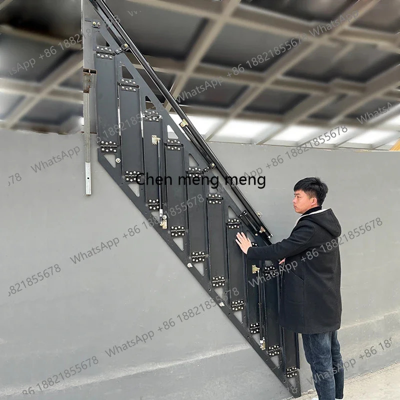 Folding stairs loft duplex floor loft indoor small apartment outdoor iron stairs
Folding stairs loft duplex floor loft indoor small apartment outdoor iron stairs