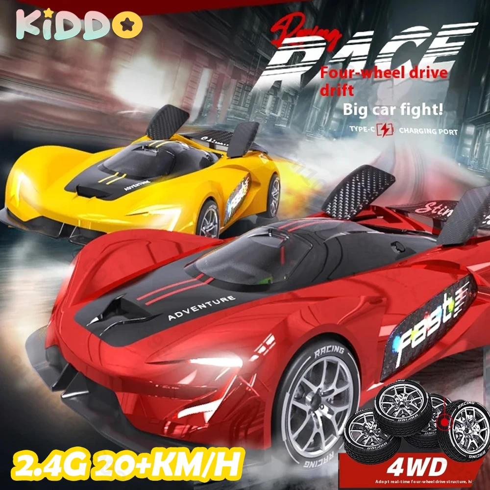 RC Drift Racing Cars Спортивный автомобиль 2.4G 4WD 4CH Высокоскоростная модель автомобиля Свет Музыка Электрический полноприводный орнамент Подарки на день рождения
RC Drift Racing Cars Спортивный автомобиль 2.4G 4WD 4CH Высокоскоростная модель автомобиля Свет Музыка Электрический полноприводный орнамент Подарки на день рождения