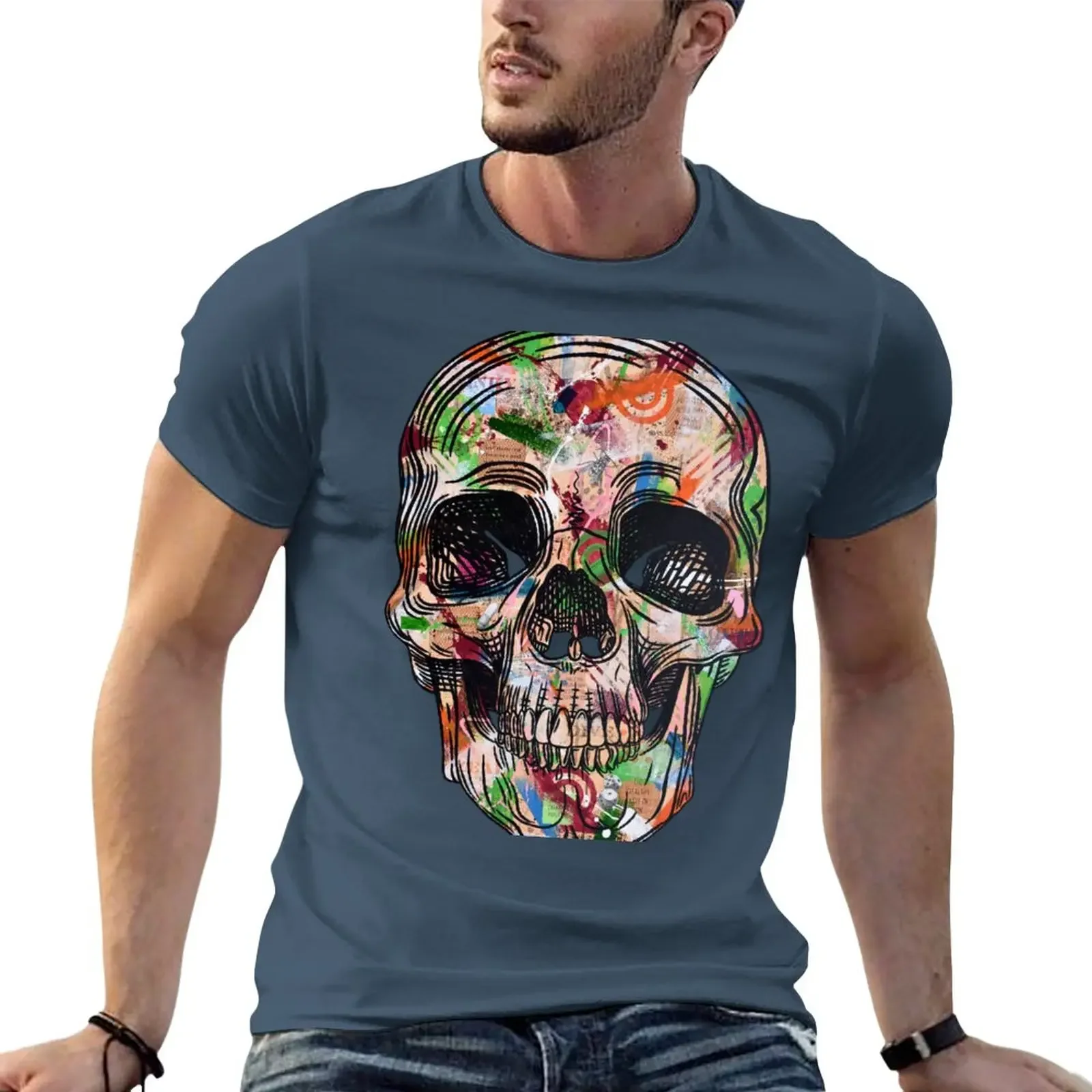 Memento Mori (Orange Skull, Abstract Art, Collage) T-Shirt animal prinfor boys summer top clothes for men
Memento Mori (Orange Skull, Abstract Art, Collage) T-Shirt animal prinfor boys summer top clothes for men