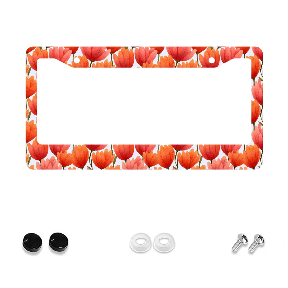 1pc Orange Tulip Pattern 2-Hole License Plate Frame, Aluminum Material, 6x12 Inches with Screw Set, Retro Novelty Car Decoratio
1pc Orange Tulip Pattern 2-Hole License Plate Frame, Aluminum Material, 6x12 Inches with Screw Set, Retro Novelty Car Decoratio