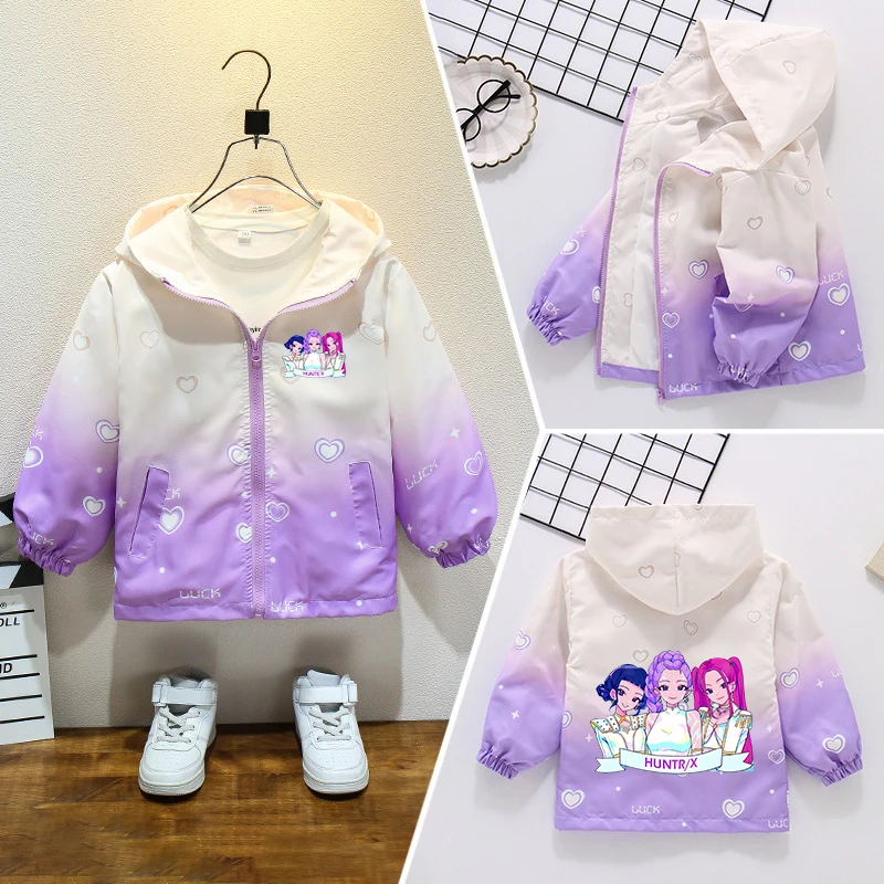 KPop Demon Hunterss Children Jacket Girl Cartoon Anime Character Zipper Sweatshirt Autumn Winter Waterproof Pullover Hoodies New
KPop Demon Hunterss Children Jacket Girl Cartoon Anime Character Zipper Sweatshirt Autumn Winter Waterproof Pullover Hoodies New