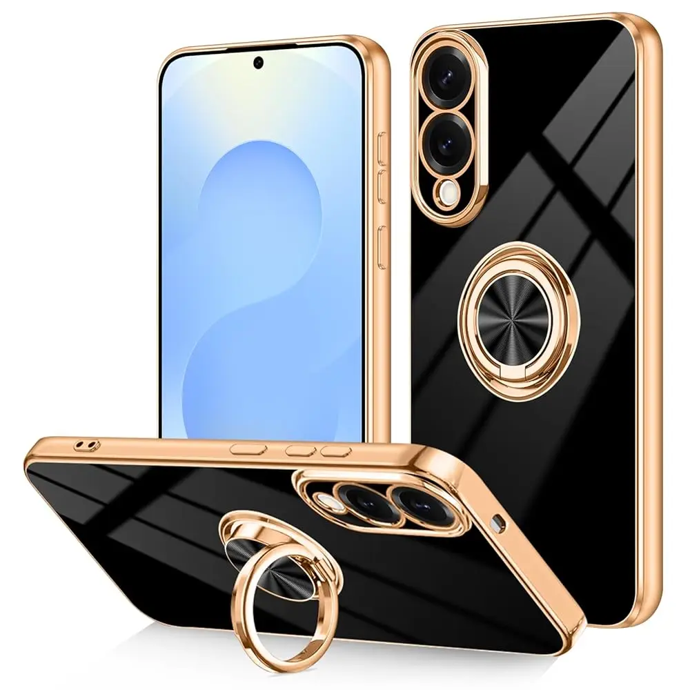 Designed for Samsung Galaxy S26 Plus Case with Ring Holder Soft TPU Bumper Glitter Plated Slim Cover for Women Men Finger St
Designed for Samsung Galaxy S26 Plus Case with Ring Holder Soft TPU Bumper Glitter Plated Slim Cover for Women Men Finger St