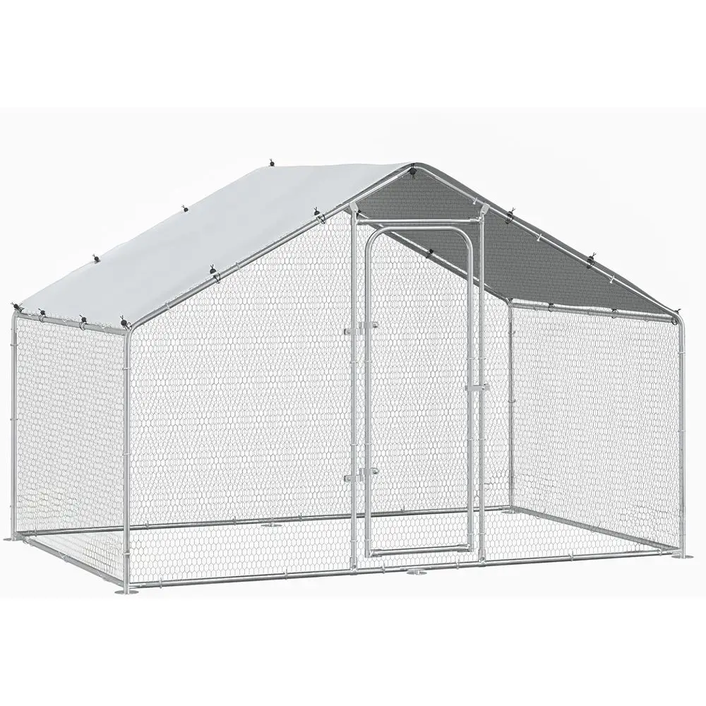 Большой уличный металлический вольер для кур с конической крышей, сверхпрочный водонепроницаемый и УФ-стойкий чехол для домашней птицы или кроликов
Большой уличный металлический вольер для кур с конической крышей, сверхпрочный водонепроницаемый и УФ-стойкий чехол для домашней птицы или кроликов